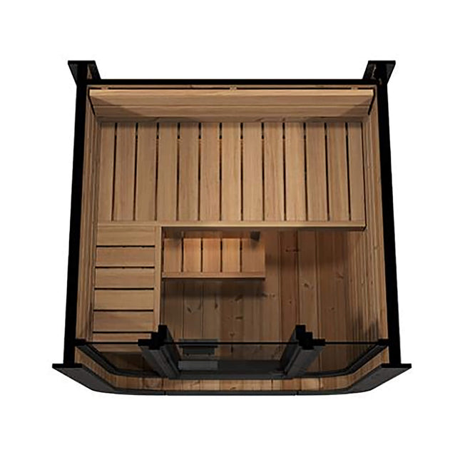 SaunaLife Model CL3G Cube - Series Outdoor 2 - Person Home Sauna Kit [SL - MODELCL3G] (SAK23721) - Outdoor Saunas | Patioza
