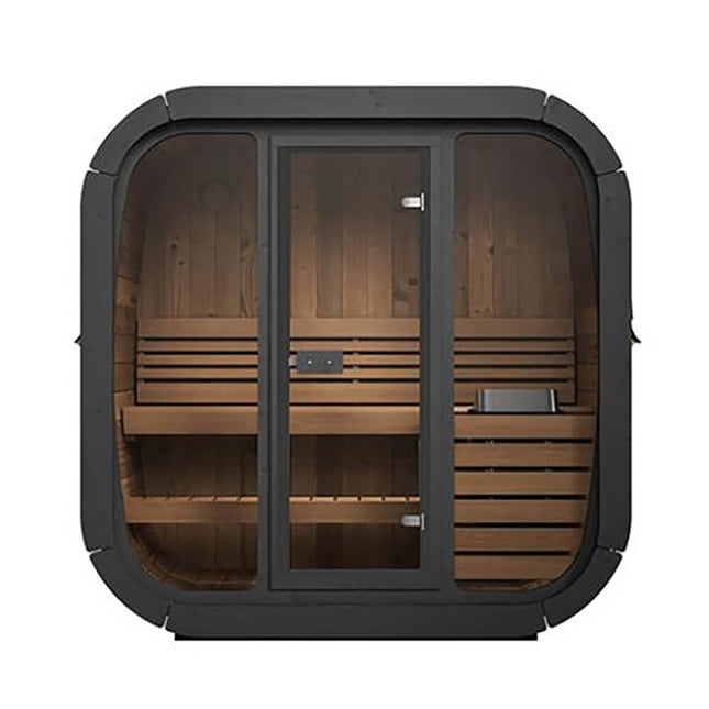SaunaLife Model CL4G 3 - Person Cube - Series Luxury Wooden Outdoor Home Sauna Kit [SL - MODELCL4G] (SAK92610) - Outdoor Saunas | Patioza