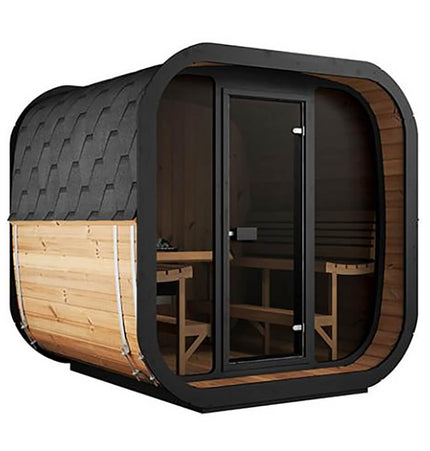 SaunaLife Model CL7G 6 - Person Cube - Series Luxury Wooden Outdoor Home Sauna Kit [SL - MODELCL7G] (SAK95274) - Outdoor Saunas | Patioza