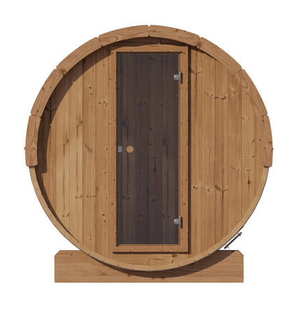 SaunaLife Model E6 Ergo Series 3 - Person Thermo - Spruce Backyard Sauna Barrel [SL - MODELE6] (SAK38572) - Outdoor Saunas | Patioza