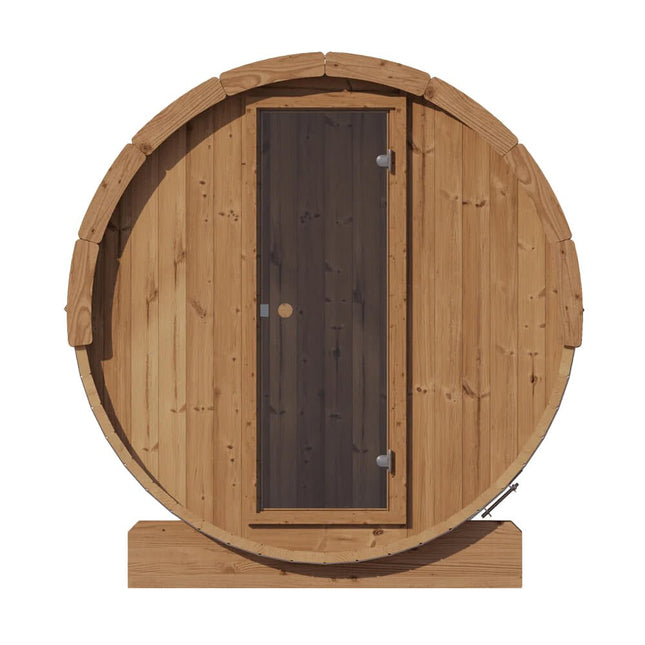 SaunaLife Model E6 Ergo Series 3 - Person Thermo - Spruce Backyard Sauna Barrel [SL - MODELE6] (SAK38572) - Outdoor Saunas | Patioza