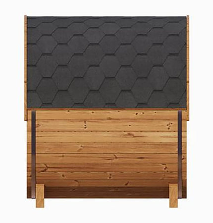 SaunaLife Model E6 Ergo Series 3 - Person Thermo - Spruce Backyard Sauna Barrel [SL - MODELE6] (SAK38572) - Outdoor Saunas | Patioza
