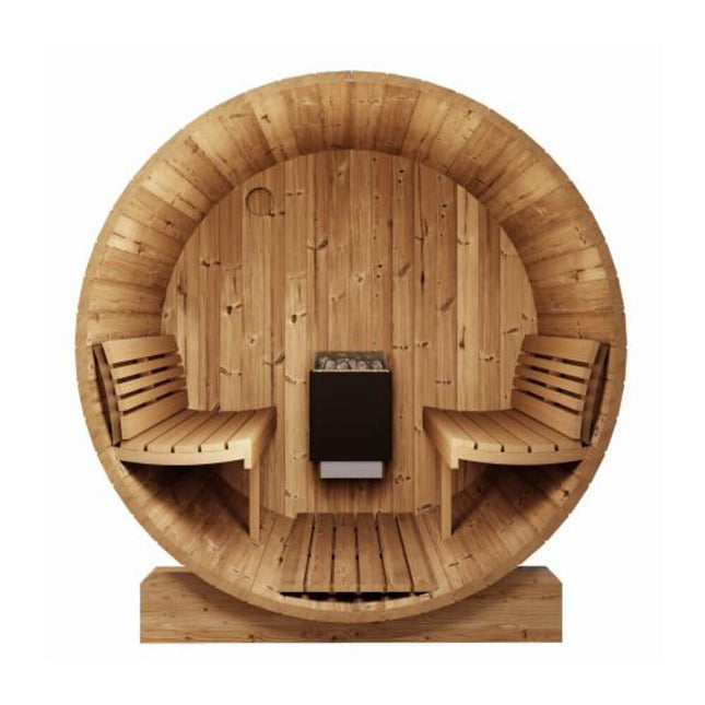 SaunaLife Model E8 Ergo Series 6 - Person Outdoor Thermo - Spruce Sauna Barrel [SL - MODELE8] (SAK31809) - Outdoor Saunas | Patioza