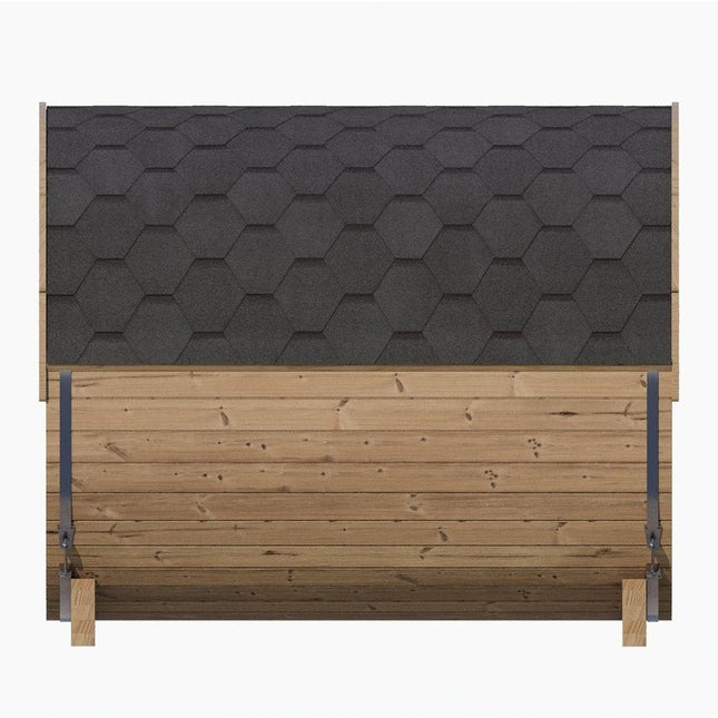 SaunaLife Model E8 Ergo Series 6 - Person Outdoor Thermo - Spruce Sauna Barrel [SL - MODELE8] (SAK31809) - Outdoor Saunas | Patioza