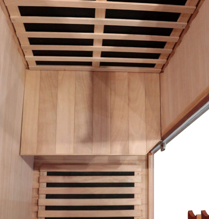 Thermora Maison Single-Person Infrared Sauna Room With Bluetooth Music Player And Ambient Light (SAK62941) - Infrared Saunas | Patioza