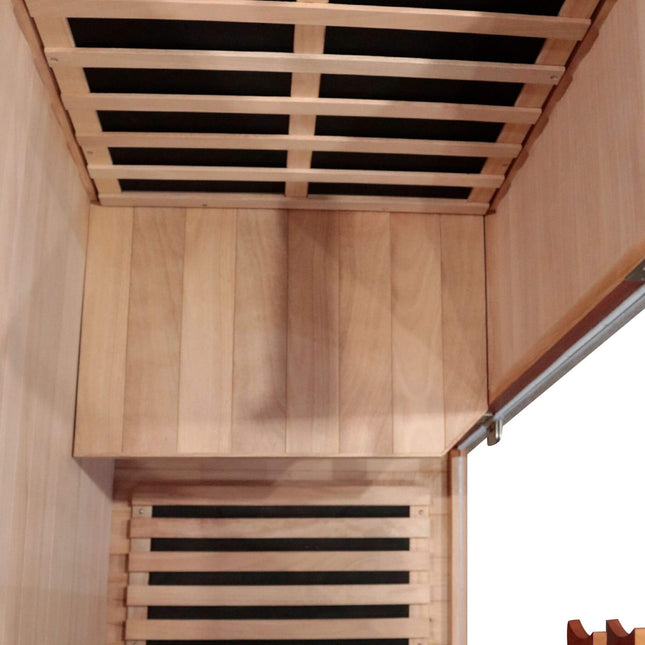 Thermora Maison Single-Person Infrared Sauna Room With Bluetooth Music Player And Ambient Light (SAK62941) - Infrared Saunas | Patioza