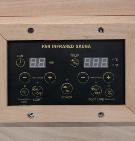 Thermora Maison Single-Person Infrared Sauna Room With Bluetooth Music Player And Ambient Light (SAK62941) - Infrared Saunas | Patioza
