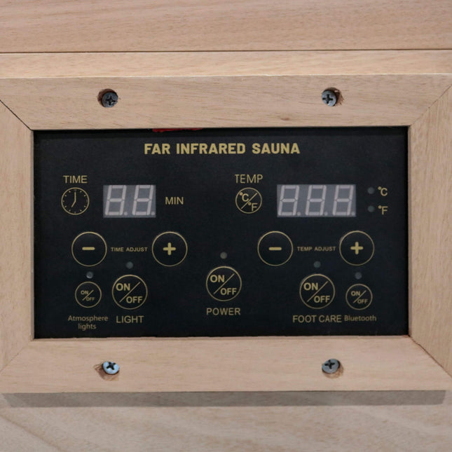 Thermora Maison Single-Person Infrared Sauna Room With Bluetooth Music Player And Ambient Light (SAK62941) - Infrared Saunas | Patioza