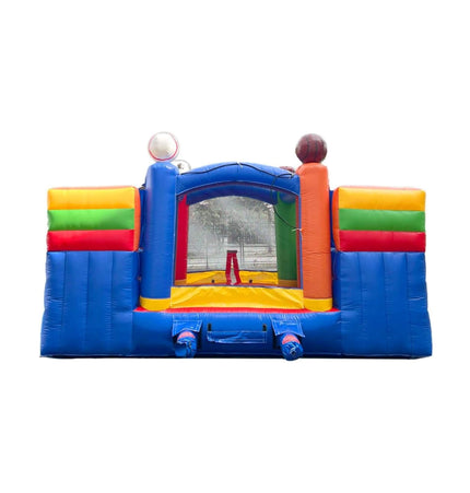 16FT Sports Castle Bounce House With Double Water Slides (SAK17635) - Inflatable Bouncers | Patioza