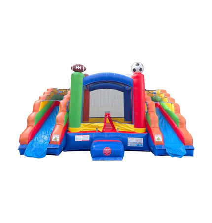 16FT Sports Castle Bounce House With Double Water Slides (SAK17635) - Inflatable Bouncers | Patioza
