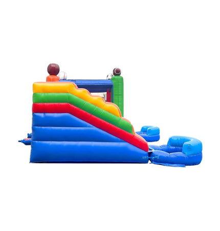 16FT Sports Castle Bounce House With Double Water Slides (SAK17635) - Inflatable Bouncers | Patioza