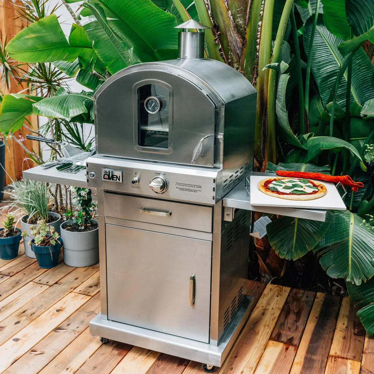 Summerset 60" Outdoor Freestanding Gas Pizza Oven [SS - OVFS - LP/NG] (SAK17543) - Pizza Ovens | Patioza