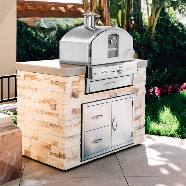 Summerset Outdoor Built - In / Countertop Gas Pizza Oven [SS - OVBI] (SAK73182) - Pizza Ovens | Patioza