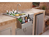 Summerset 30-Inch Beverage & Prep Station with LED Lights - Sink | Patioza