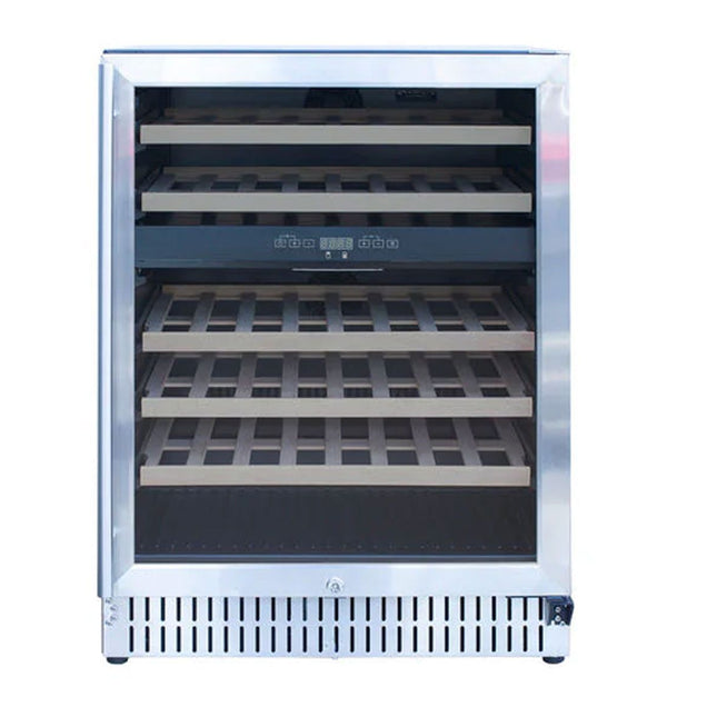 Summerset 24-Inch Outdoor Rated Dual Zone Wine Cooler - Wine Fridge | Patioza