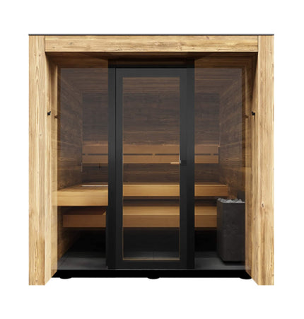ThermaSol Fortis Fully - Assembled 4 - Person Outdoor Sauna Cabin [Made - To - Order] [14 - FORTIS] (SAK35896) - Saunas | Patioza