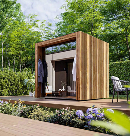 ThermaSol Fortis Fully - Assembled 4 - Person Outdoor Sauna Cabin [Made - To - Order] [14 - FORTIS] (SAK35896) - Saunas | Patioza