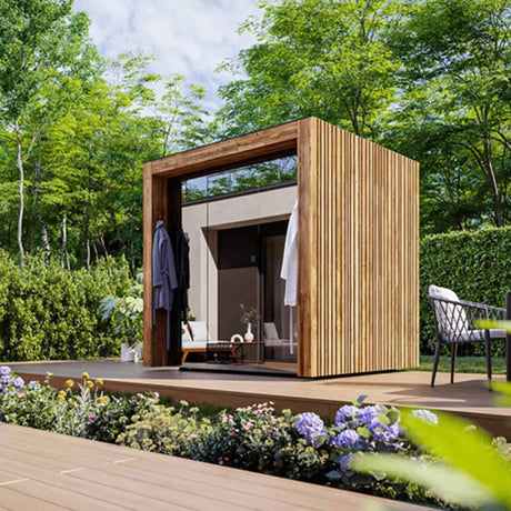 ThermaSol Fortis Fully - Assembled 4 - Person Outdoor Sauna Cabin [Made - To - Order] [14 - FORTIS] (SAK35896) - Saunas | Patioza