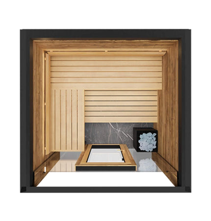 ThermaSol Fortis Fully - Assembled 4 - Person Outdoor Sauna Cabin [Made - To - Order] [14 - FORTIS] (SAK35896) - Saunas | Patioza