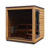 ThermaSol Nordic Dawn 4 - Person Fully - Assembled Outdoor Sauna Cabin [Made - To - Order] [14 - KIR - 4555] (SAK82057) - Saunas | Patioza