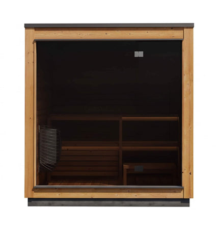 ThermaSol Nordic Dawn 4 - Person Fully - Assembled Outdoor Sauna Cabin [Made - To - Order] [14 - KIR - 4555] (SAK82057) - Saunas | Patioza