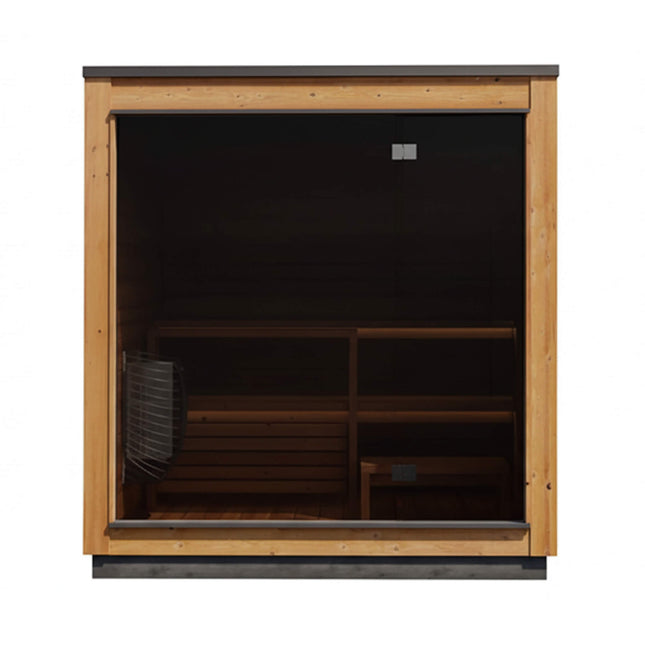 ThermaSol Nordic Dawn 4 - Person Fully - Assembled Outdoor Sauna Cabin [Made - To - Order] [14 - KIR - 4555] (SAK82057) - Saunas | Patioza