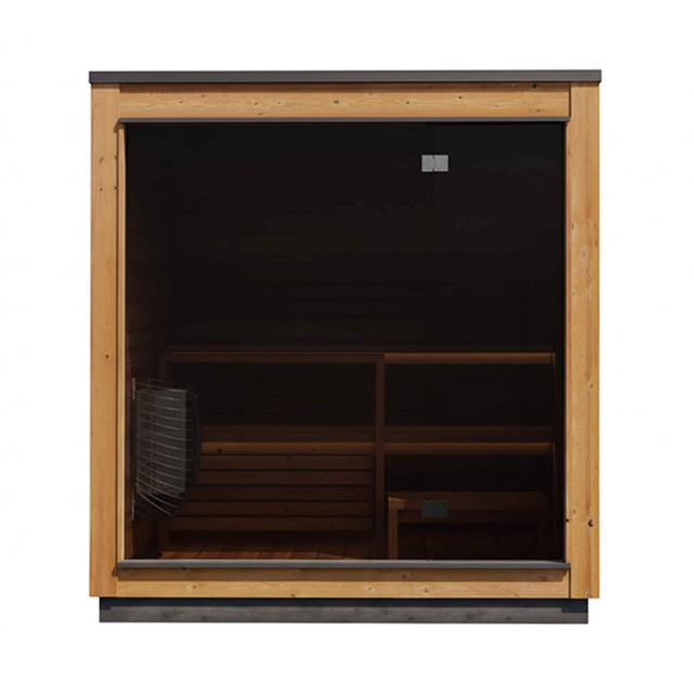 ThermaSol Nordic Dawn 4 - Person Fully - Assembled Outdoor Sauna Cabin [Made - To - Order] [14 - KIR - 4555] (SAK82057) - Saunas | Patioza
