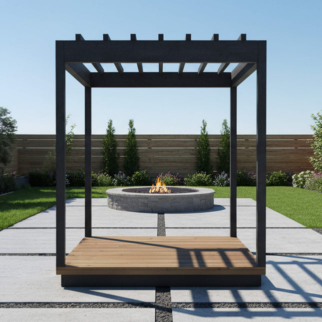 ThermaSol Nordic Misty Wood Pergola [Made-To-Order] [14-KIR-4015/16] (SAK81954) - Saunas | Patioza