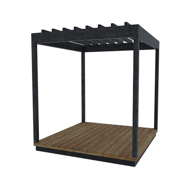 ThermaSol Nordic Misty Wood Pergola [Made-To-Order] [14-KIR-4015/16] (SAK81954) - Saunas | Patioza