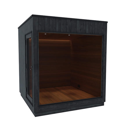 ThermaSol Nordic Misty Outdoor Lounge Medium Sauna Cabin (SAK57649) - Saunas | Patioza