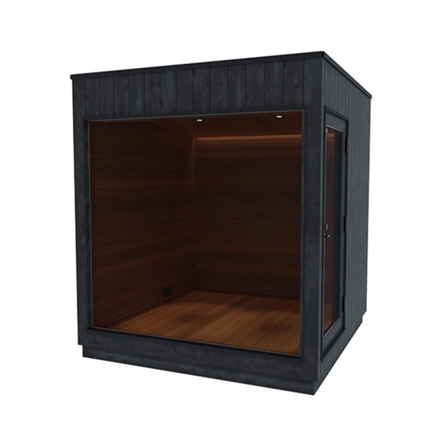 ThermaSol Nordic Misty Outdoor Lounge Medium Sauna Cabin (SAK57649) - Saunas | Patioza