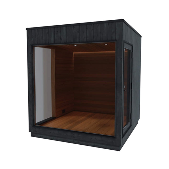 ThermaSol Nordic Misty Outdoor Lounge Medium Sauna Cabin (SAK57649) - Saunas | Patioza