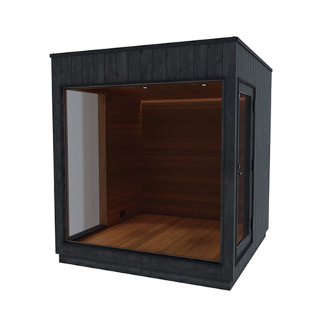 ThermaSol Nordic Misty Outdoor Lounge Medium Sauna Cabin (SAK57649) - Saunas | Patioza