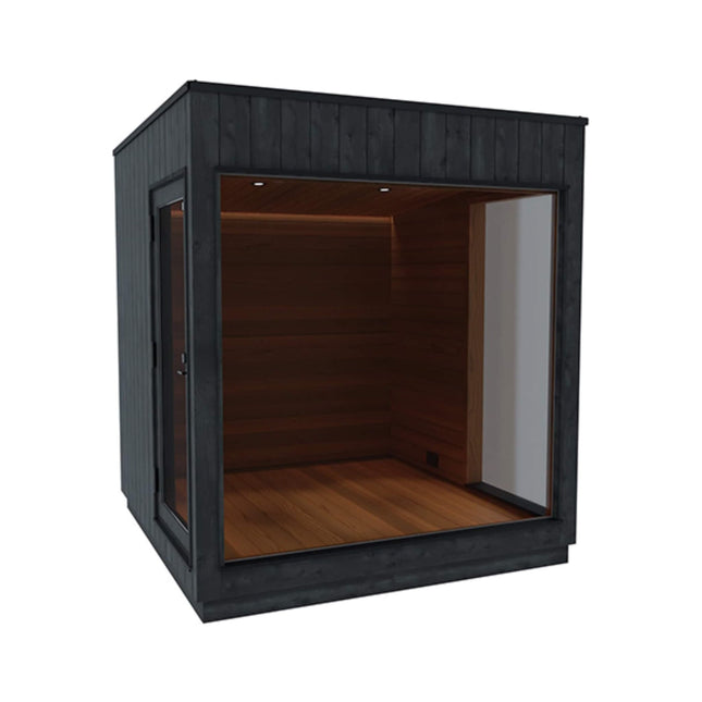 ThermaSol Nordic Misty Outdoor Lounge Medium Sauna Cabin (SAK57649) - Saunas | Patioza