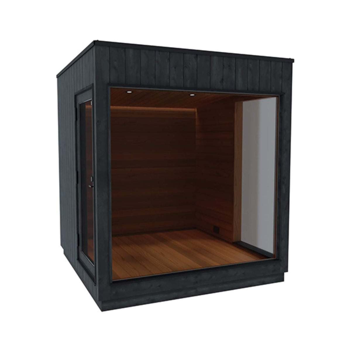 ThermaSol Nordic Misty Outdoor Lounge Medium Sauna Cabin (SAK57649) - Saunas | Patioza