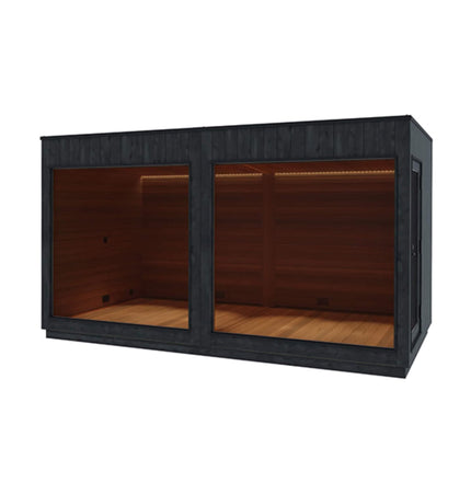 ThermaSol Nordic Misty XL 1 - Entrance Outdoor Sauna Lounge [Made - To - Order] [14 - KIR - 3879/80] (SAK19046) - Saunas | Patioza