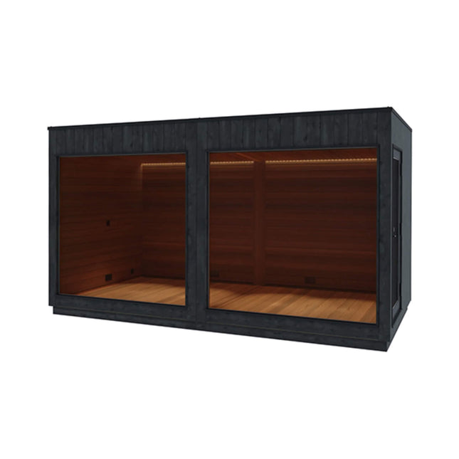 ThermaSol Nordic Misty XL 1 - Entrance Outdoor Sauna Lounge [Made - To - Order] [14 - KIR - 3879/80] (SAK19046) - Saunas | Patioza