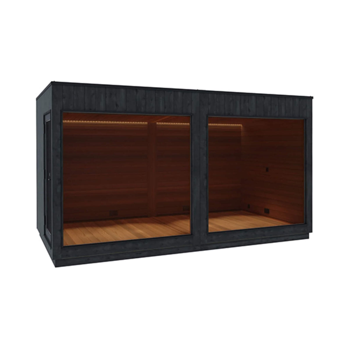 ThermaSol Nordic Misty XL 1 - Entrance Outdoor Sauna Lounge [Made - To - Order] [14 - KIR - 3879/80] (SAK19046) - Saunas | Patioza