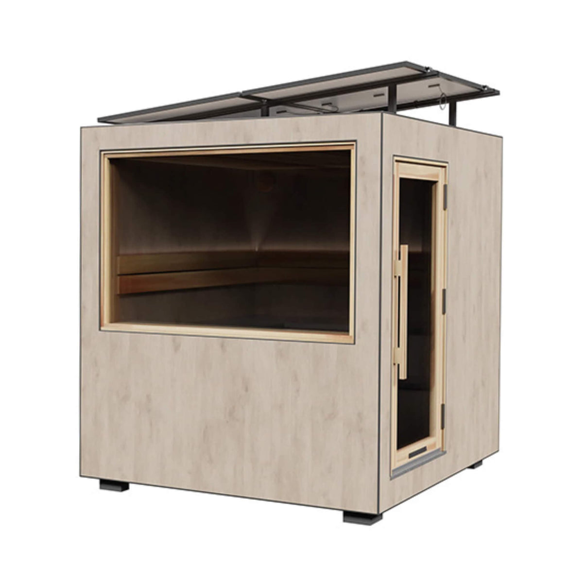 ThermaSol Solaris Fully - Assembled Outdoor Sauna Cabin [Made - To - Order] [14 - KIR - 4560/61] (SAK27532) - Saunas | Patioza