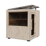 ThermaSol Solaris Fully - Assembled Outdoor Sauna Cabin [Made - To - Order] [14 - KIR - 4560/61] (SAK27532) - Saunas | Patioza