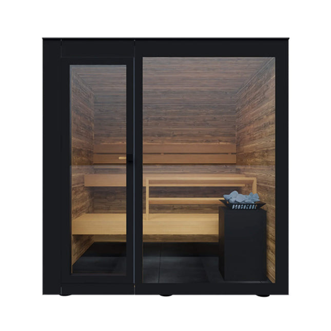 ThermaSol Spectra 4 - Person Fully - Assembled Outdoor Sauna Cabin [Made - To - Order] [14 - SPECTRA] (SAK46921) - Saunas | Patioza