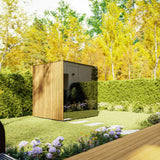 ThermaSol Spectra 4 - Person Fully - Assembled Outdoor Sauna Cabin [Made - To - Order] [14 - SPECTRA] (SAK46921) - Saunas | Patioza