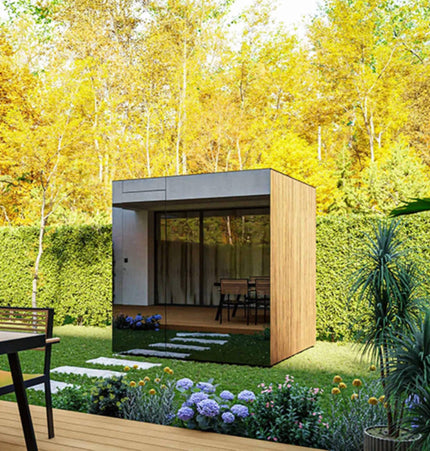 ThermaSol Spectra 4 - Person Fully - Assembled Outdoor Sauna Cabin [Made - To - Order] [14 - SPECTRA] (SAK46921) - Saunas | Patioza