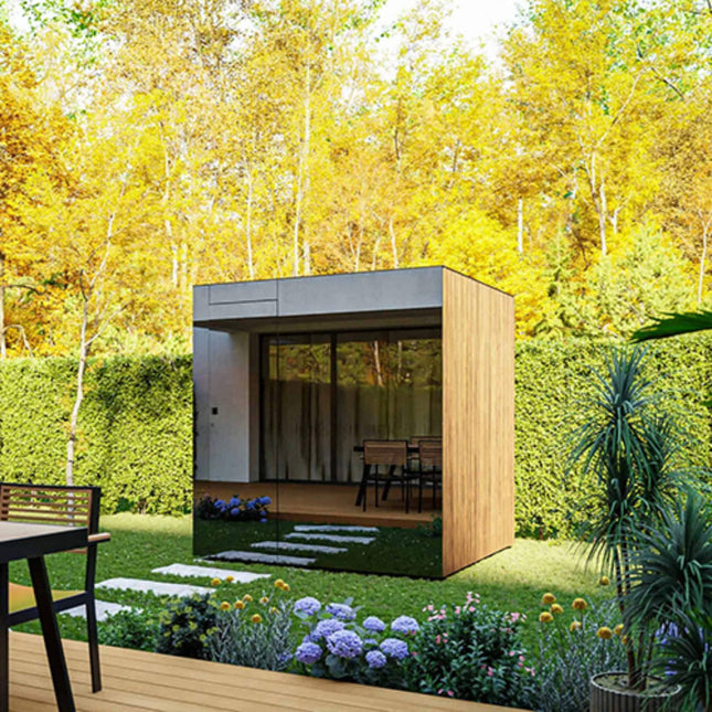 ThermaSol Spectra 4 - Person Fully - Assembled Outdoor Sauna Cabin [Made - To - Order] [14 - SPECTRA] (SAK46921) - Saunas | Patioza