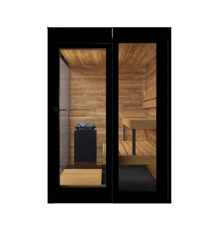 ThermaSol Vera 3 - Person Fully - Assembled Outdoor Sauna Cabin [Made - To - Order] [14 - VERADL/R] (SAK30752) - Saunas | Patioza