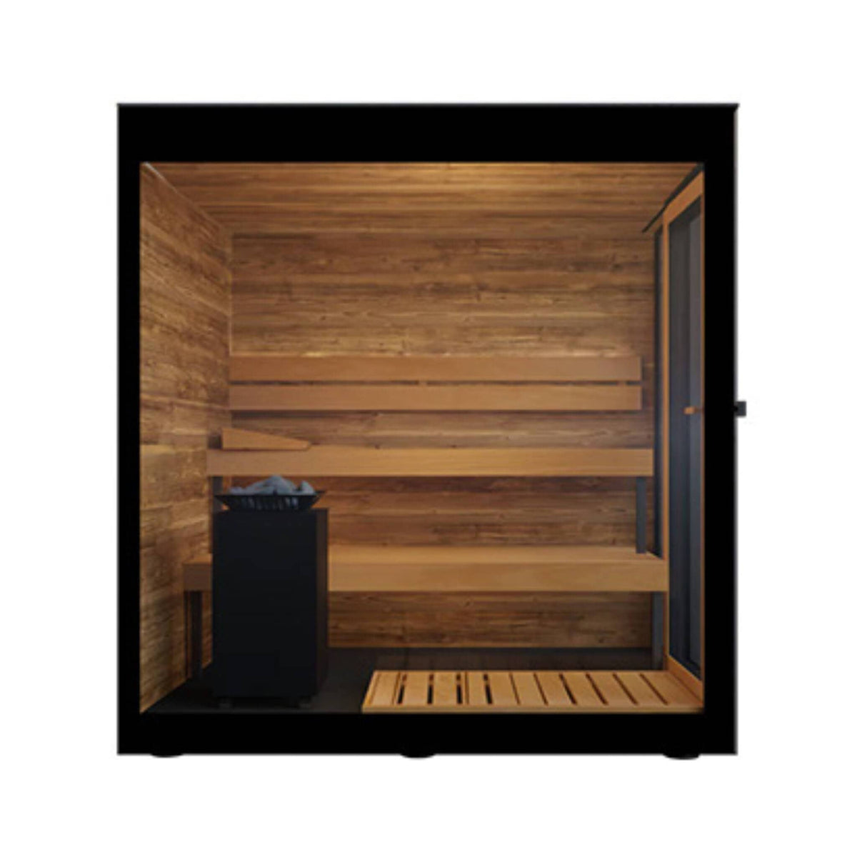 ThermaSol Vera 3 - Person Fully - Assembled Outdoor Sauna Cabin [Made - To - Order] [14 - VERADL/R] (SAK30752) - Saunas | Patioza