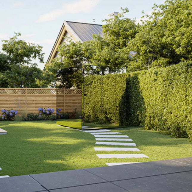 ThermaSol Vue 4 - Person Outdoor Mirrored Glass Sauna [Made - To - Order] [14 - VUEDL/R] (SAK84963) - Saunas | Patioza