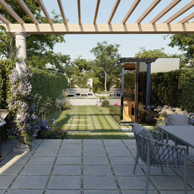 ThermaSol Vue 4 - Person Outdoor Mirrored Glass Sauna [Made - To - Order] [14 - VUEDL/R] (SAK84963) - Saunas | Patioza