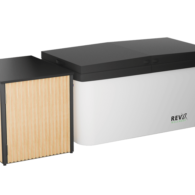 RevX Acrylic X Tub Cold Plunge + LUX High Performance Chiller and Filtration System - | Patioza
