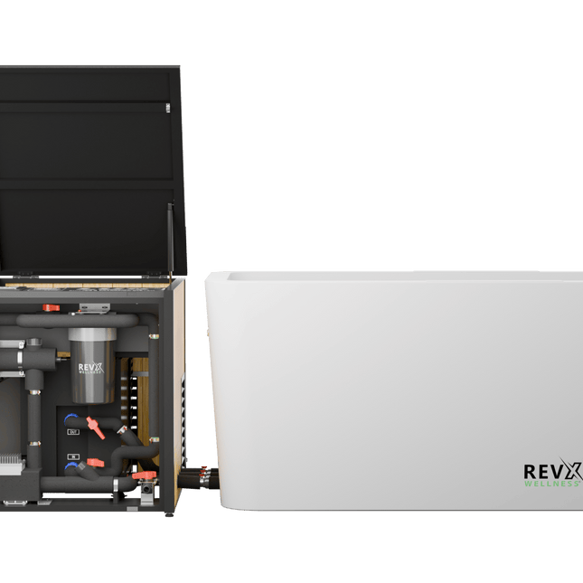 RevX Acrylic X Tub Cold Plunge + LUX High Performance Chiller and Filtration System - | Patioza